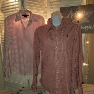* 2 * classic R.Lauren button up dress shirts!